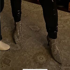 Michael Kors Silver Heeled Boots